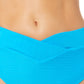 Calcinha de biquíni canelada variada Salt + Cove Junior's Mint Spark, azul