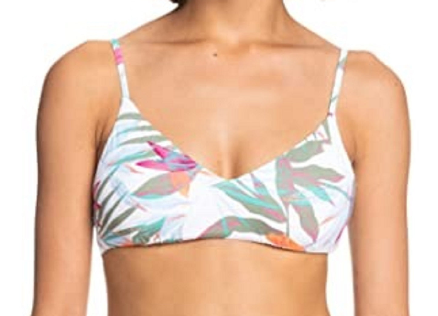 Top de biquíni Roxy Beach Classics feminino branco