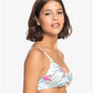 Top de biquíni Roxy Beach Classics feminino branco