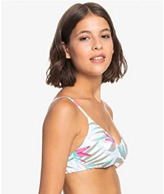 Top de biquíni Roxy Beach Classics feminino branco