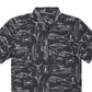 Camisa de manga curta masculina Quiksilver Waterman Slack Line, preta, tamanho GG