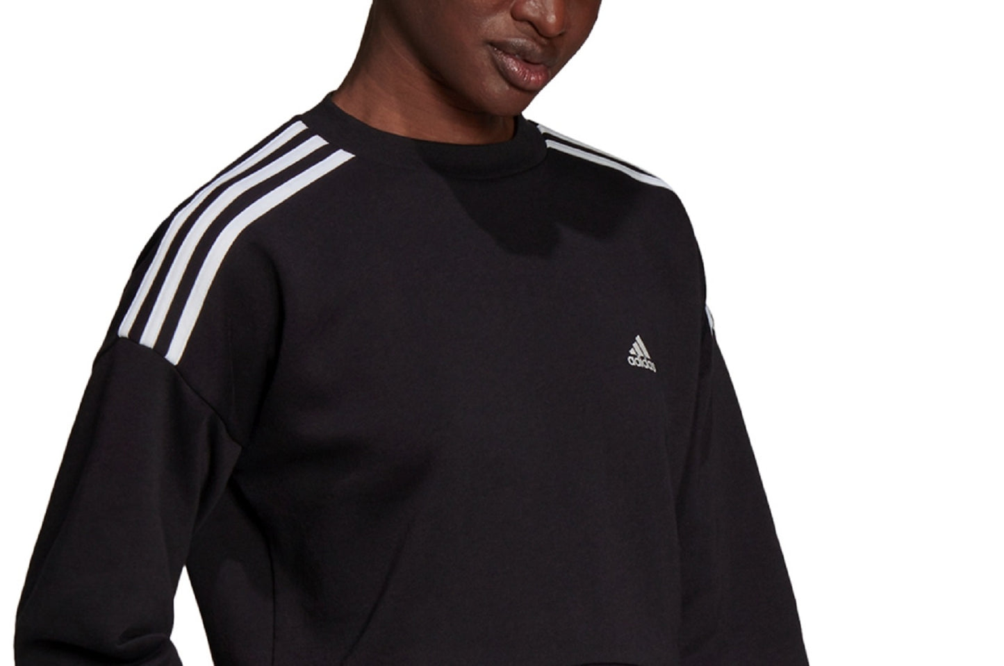 Moletom feminino cropped adidas preto tamanho médio