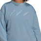 Moletom feminino adidas com gola redonda azul