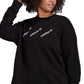 Moletom feminino adidas com gola redonda preto tamanho 2X