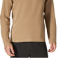 Camisa térmica masculina Lacoste marrom tamanho médio