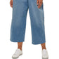 Calça jeans feminina Calvin Klein Wide Leg Cropped Azul Tamanho 22W