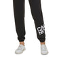 Calça jogger feminina Calvin Klein Fleece Mirror Logo Preta, tamanho médio