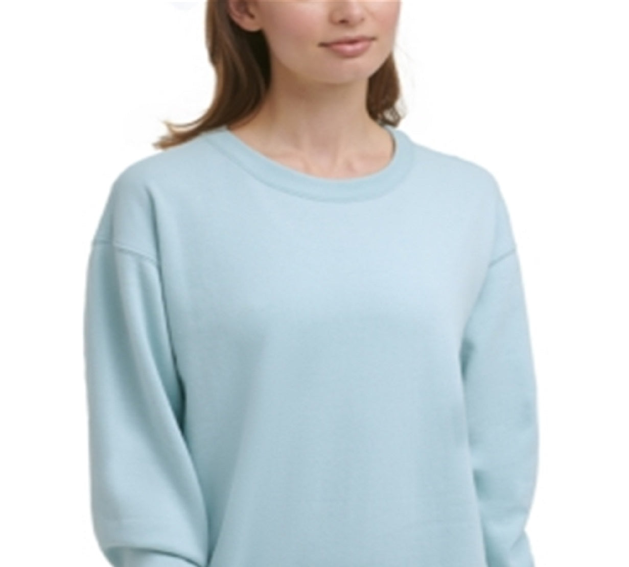Calvin Klein Moletom Feminino Fleece Azul Tamanho X-G