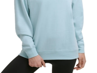 Calvin Klein Moletom Feminino Fleece Azul Tamanho X-G