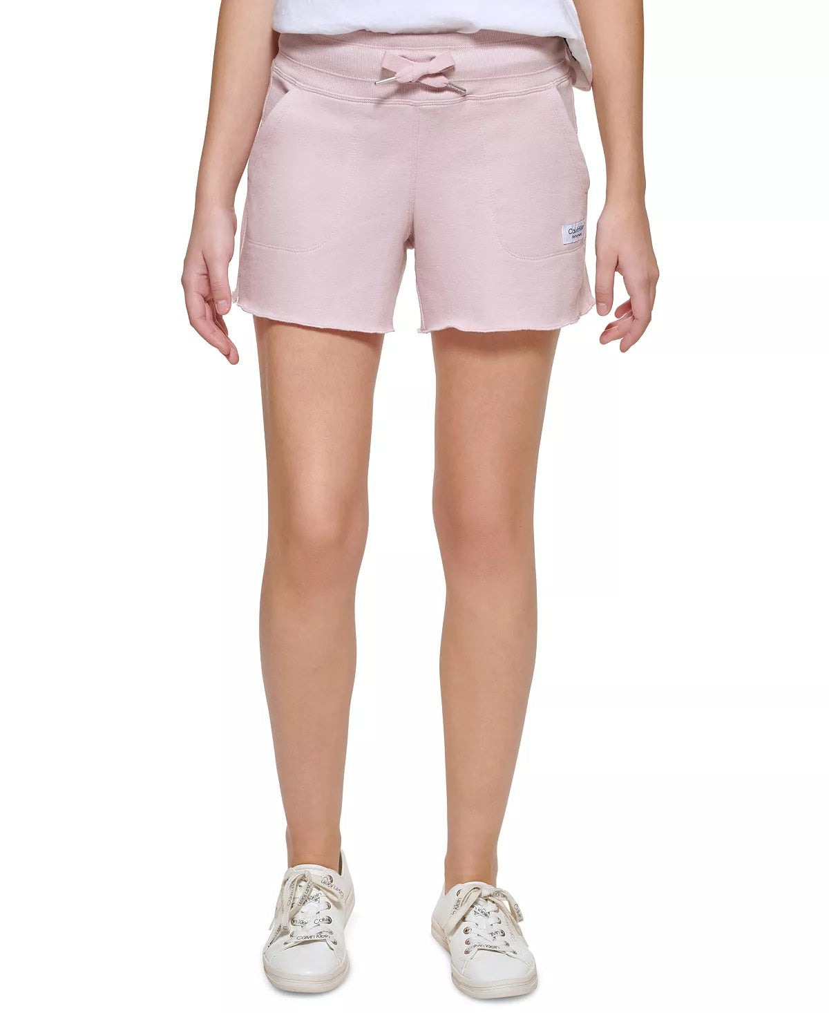 Calvin Klein Shorts French Terry Feminino Rosa Tamanho X-S