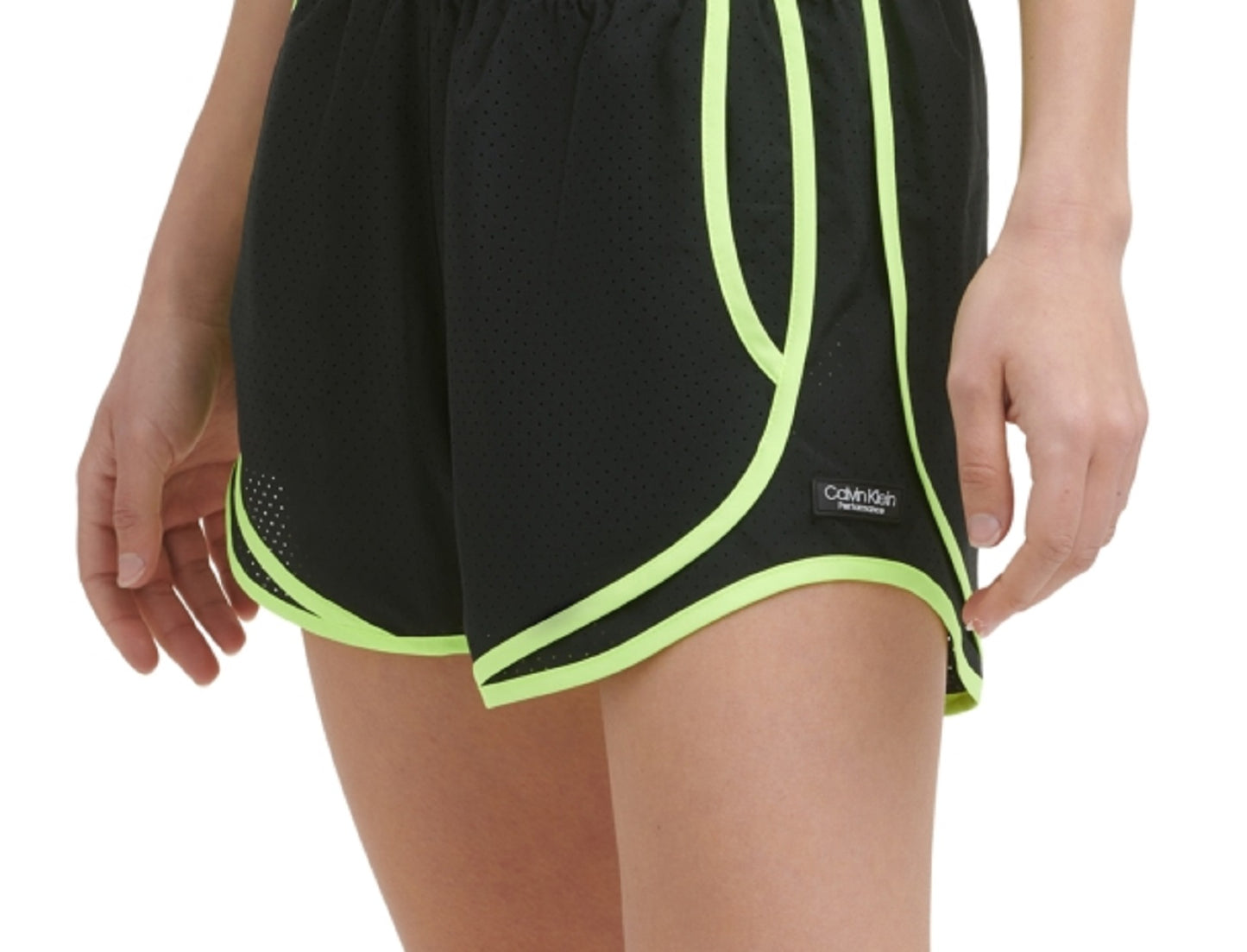 Calvin Klein Shorts Perfurado Feminino Preto Tamanho X-G