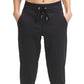 Calça jogger feminina Calvin Klein slim fit, comprimento total, preta, tamanho grande