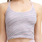 Calvin Klein Crop Top Feminino com Estampa de Zebra Texturizada Rosa Tamanho Médio