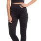 Calvin Klein Crop Top Feminino com Estampa de Zebra Texturizada, Preto, Tamanho X-S