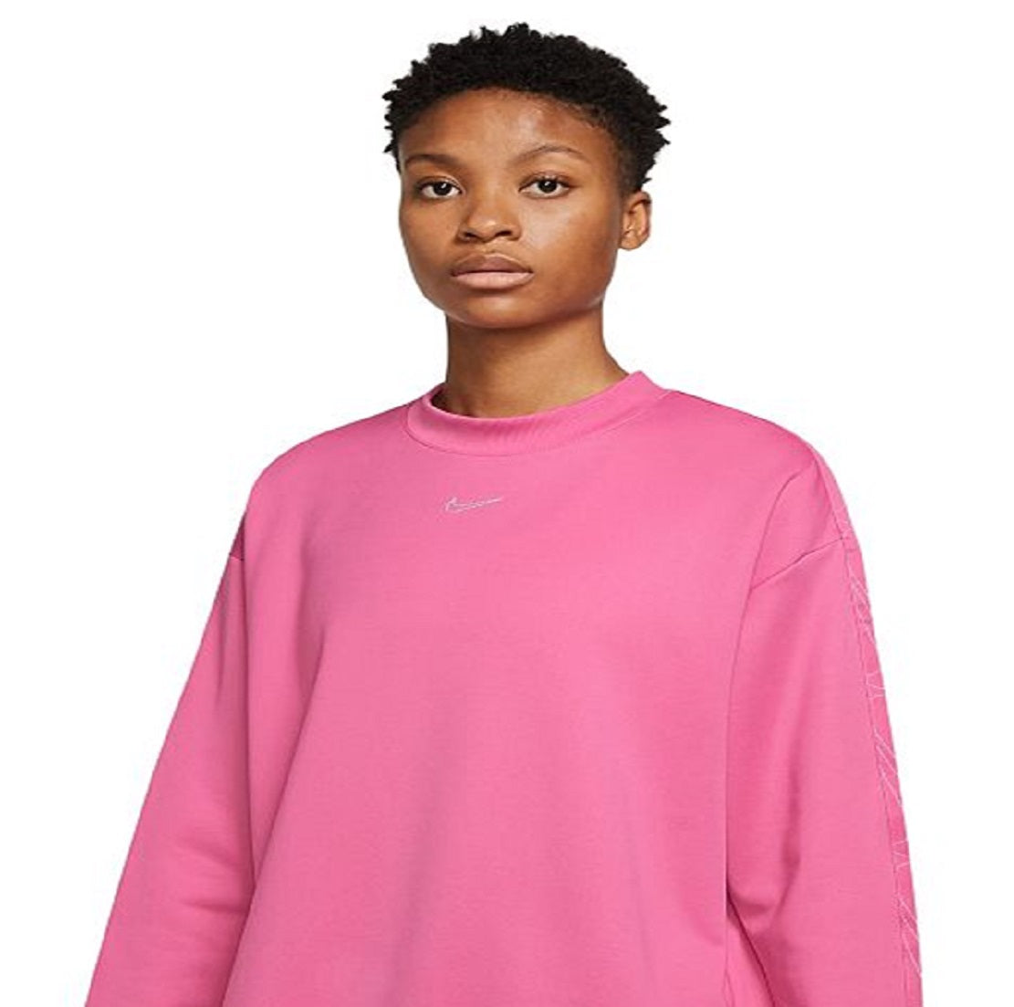 Moletom Nike Therma IT All Time Fleece Crewneck Feminino Rosa Tamanho Médio