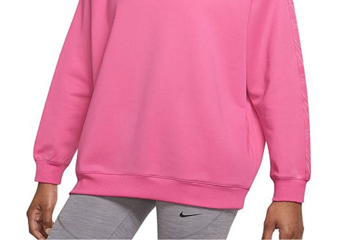 Moletom Nike Therma IT All Time Fleece Crewneck Feminino Rosa Tamanho Médio