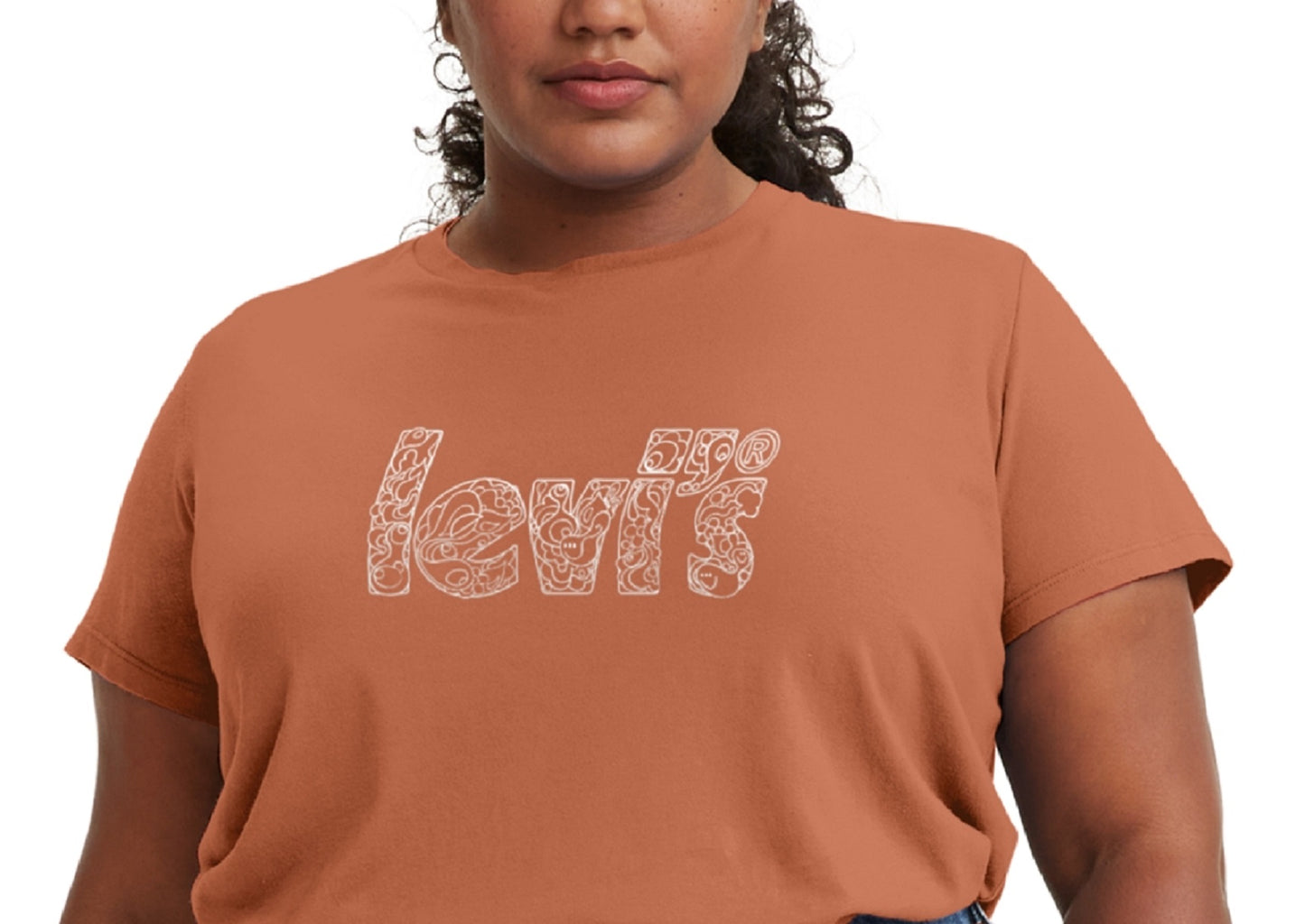 Camiseta Levi's Logo Perfect Feminina Marrom Tamanho 4X