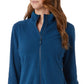 32 Degrees Moletom Feminino Fleece Gola Simulada com Zíper e Manga Longa Azul Tamanho XXL