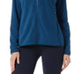 32 Degrees Moletom Feminino Fleece Gola Simulada com Zíper e Manga Longa Azul Tamanho XXL