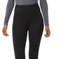 Leggings femininas de cintura alta e calor aconchegante 32 Degrees, pretas, tamanho XX-G