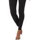 Leggings femininas de cintura alta e calor aconchegante 32 Degrees, pretas, tamanho XX-G