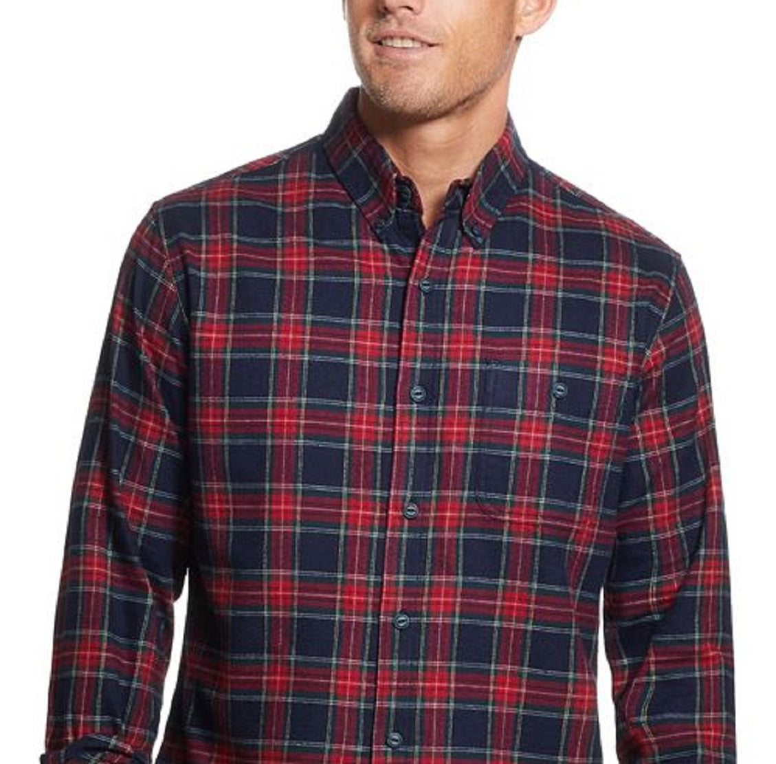 Camisa de flanela xadrez xadrez masculina vintage à prova de intempéries, azul, tamanho pequeno