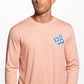 Camisa masculina vintage de manga comprida, resistente às intempéries, rosa, tamanho grande