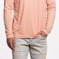 Camisa masculina vintage de manga comprida, resistente às intempéries, rosa, tamanho grande