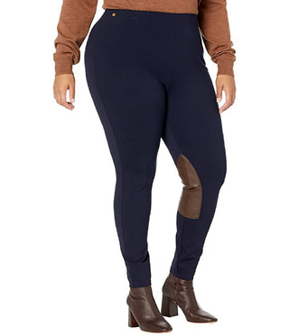 Calça skinny feminina Ralph Lauren Ponte Jodhpur azul tamanho 1X