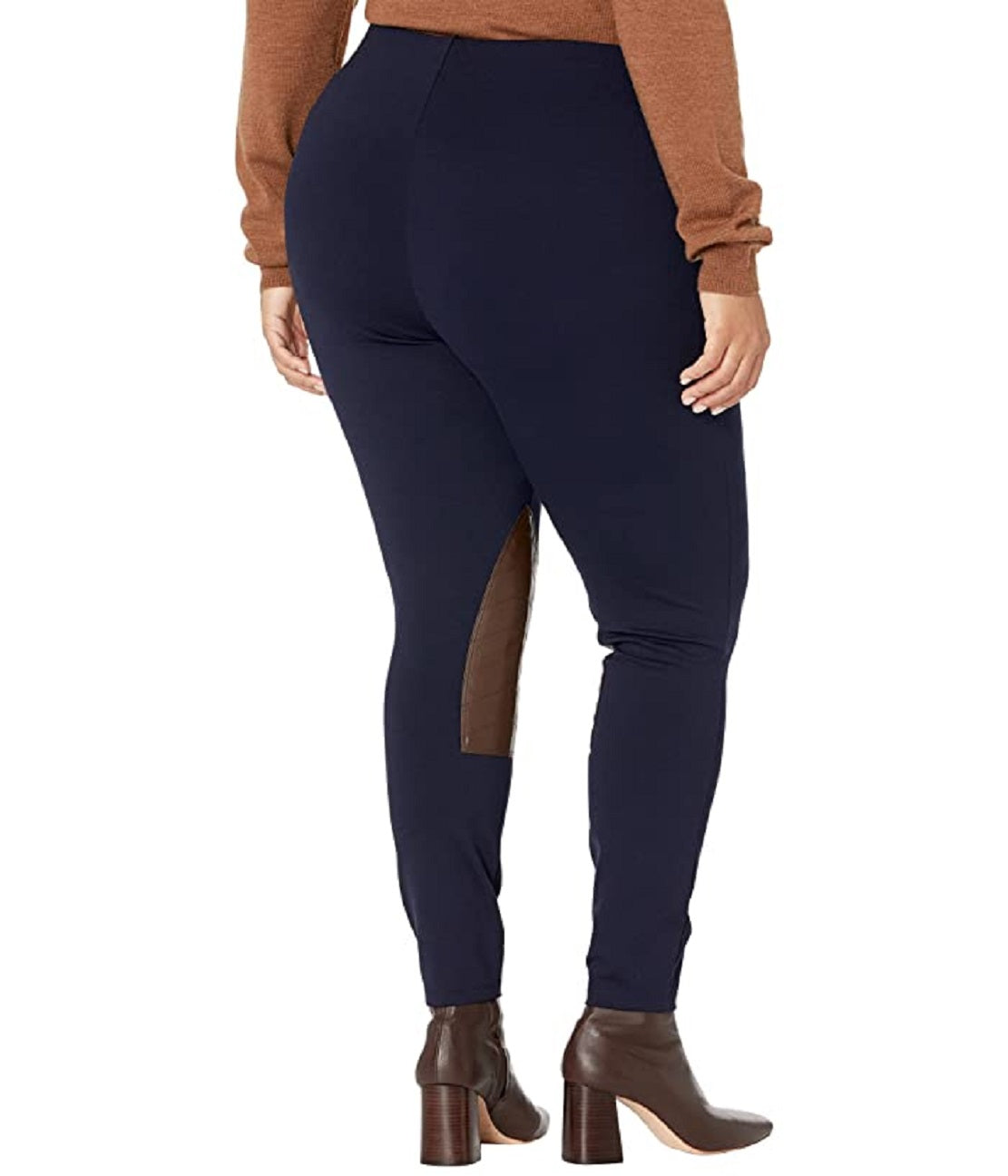 Calça skinny feminina Ralph Lauren Ponte Jodhpur azul tamanho 1X