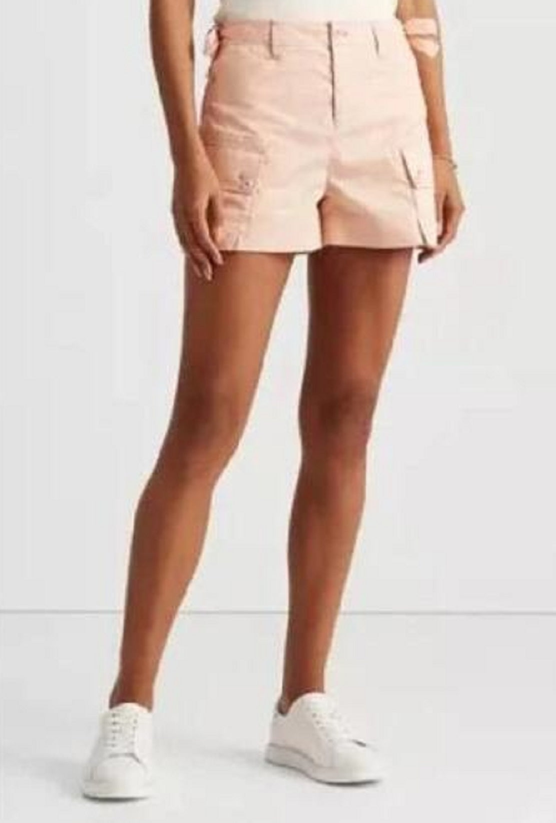 Shorts cargo de sarja feminino Ralph Lauren laranja tamanho 14