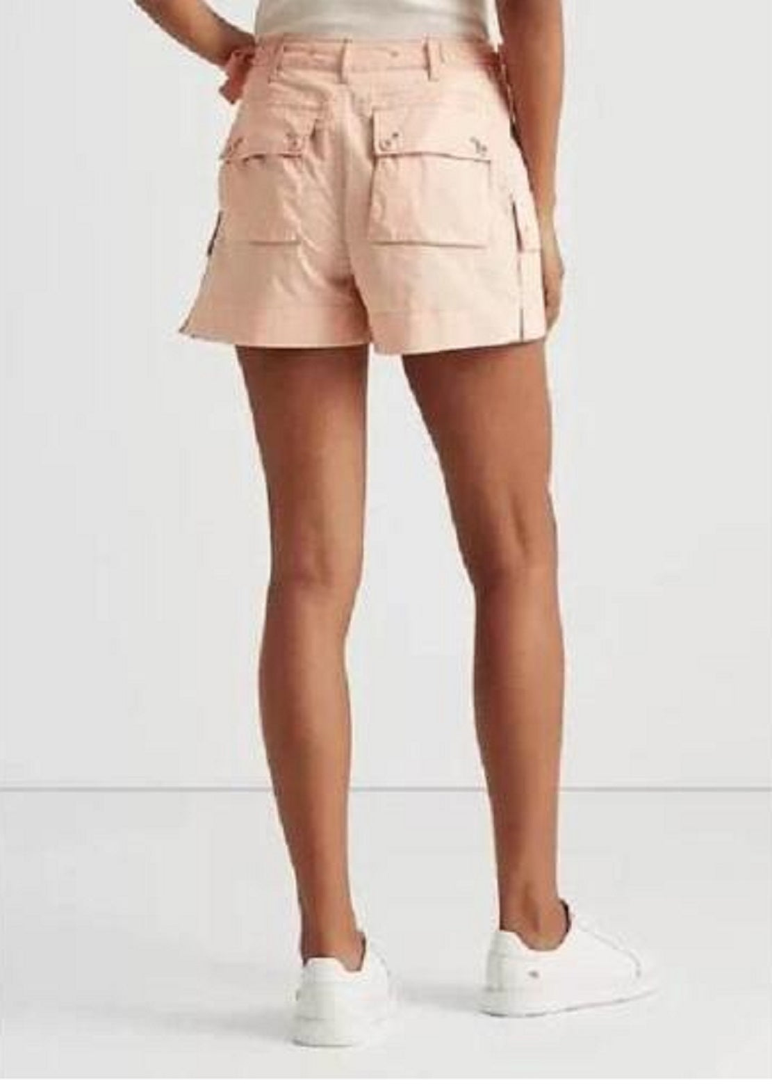 Shorts cargo de sarja feminino Ralph Lauren laranja tamanho 14