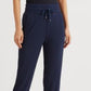 Calça jogger feminina Ralph Lauren de malha azul, tamanho médio