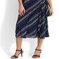 Vestido Halter Ralph Lauren Feminino Listrado Crinkle Georgette Azul Tamanho 4