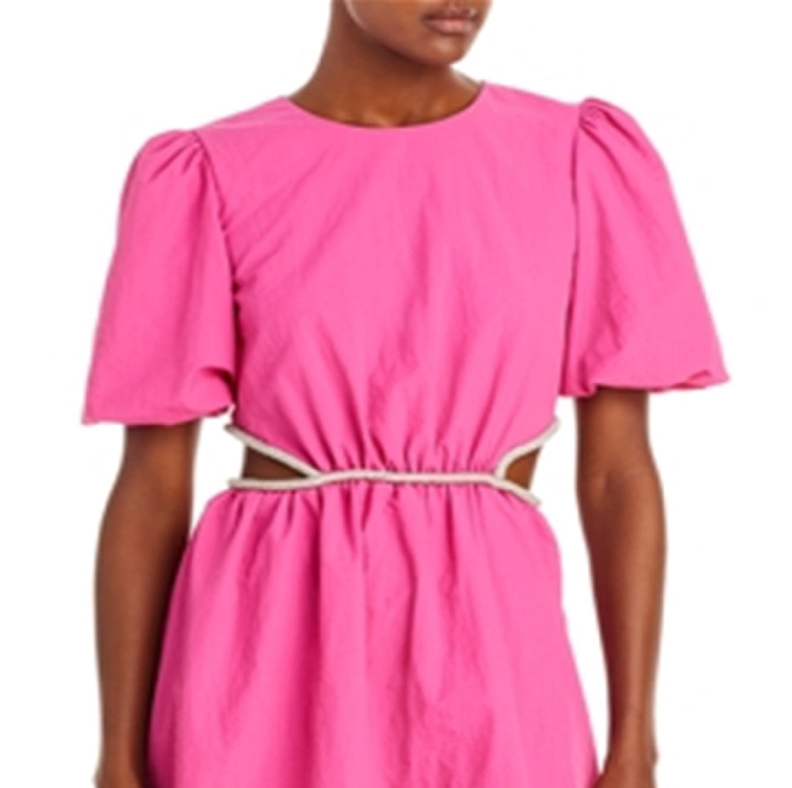 Vestido curto feminino Wayf com recorte rosa tamanho pequeno
