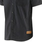 Camisa de trabalho masculina Caterpillar Colorblocked, preta, tamanho grande