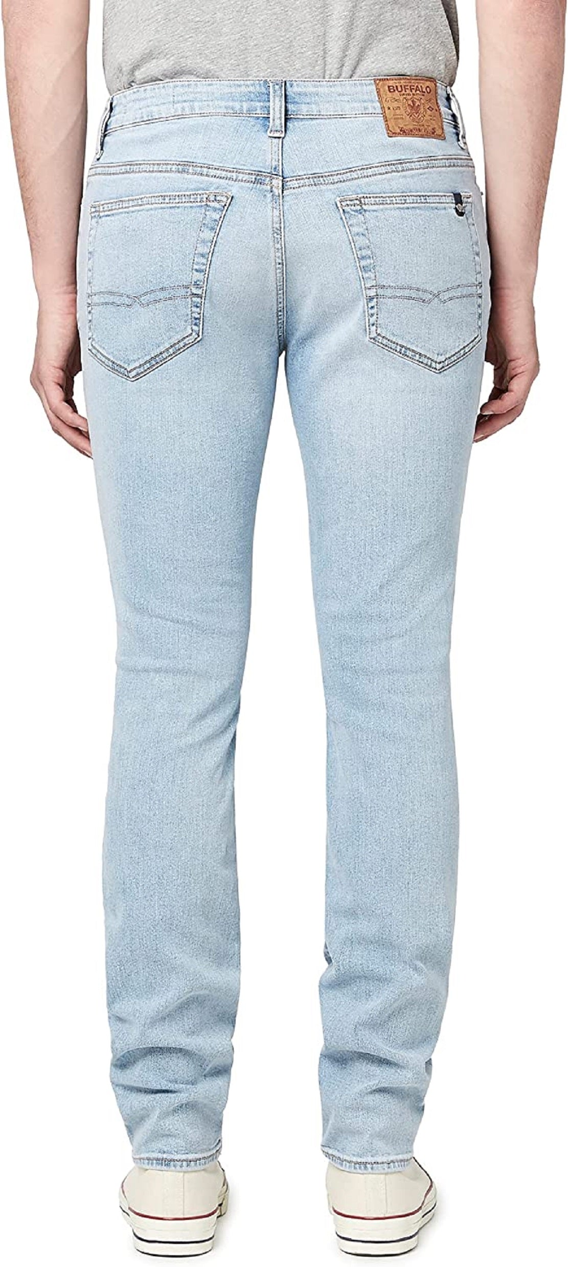 Calça jeans skinny max masculina Buffalo David Bitton azul desbotada tamanho 31x30
