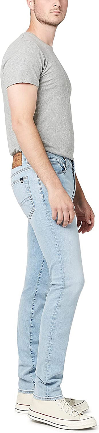 Calça jeans skinny max masculina Buffalo David Bitton azul desbotada tamanho 31x30
