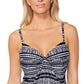Island Escape Scorpio Underwire Tankini Top Maiô Feminino Preto Tamanho 6