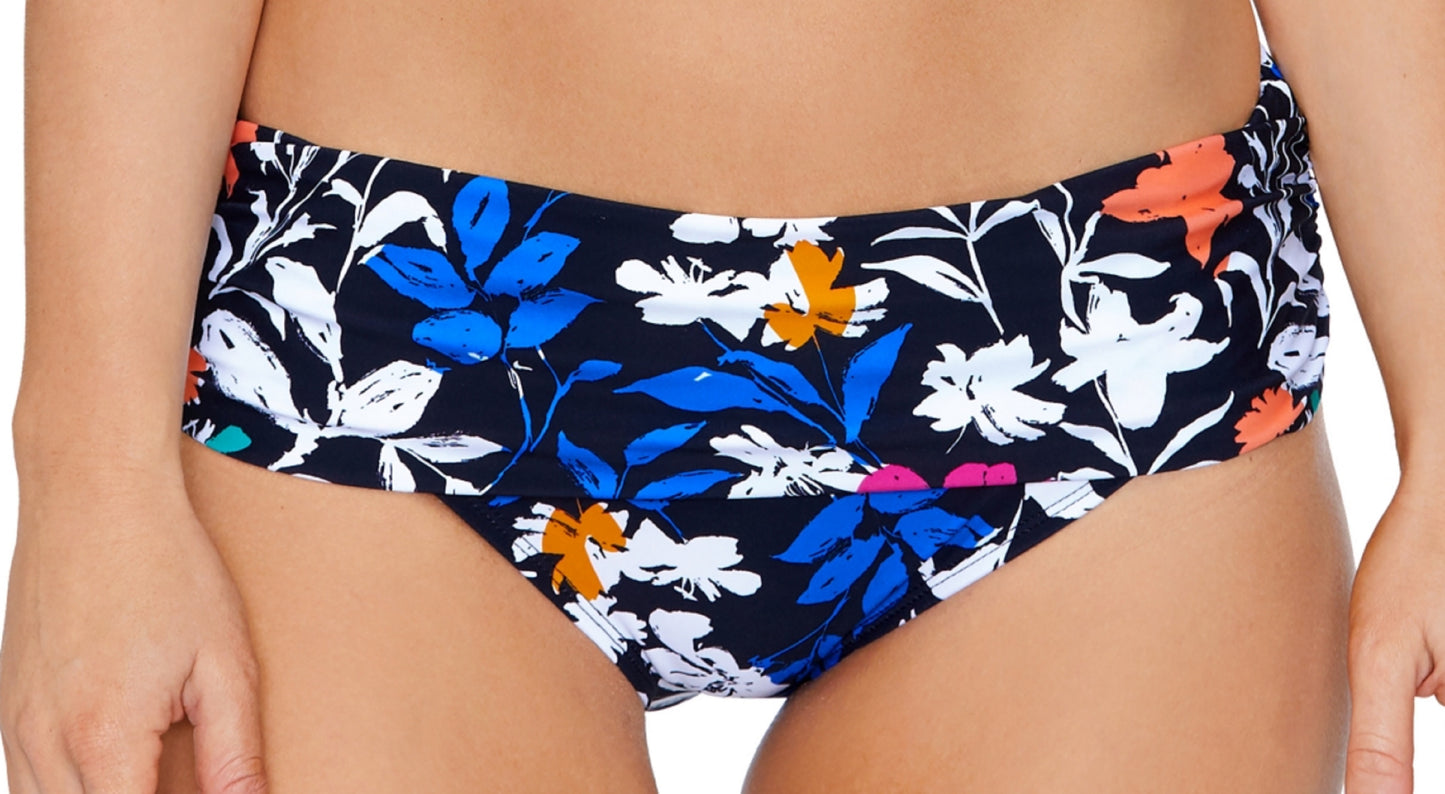 Calcinha de biquíni feminina Island Escape Tahiti, maiô preto