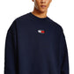Tommy Jeans Masculino Tommy Badge Crewneck Sweatshirt Azul Tamanho XX-G
