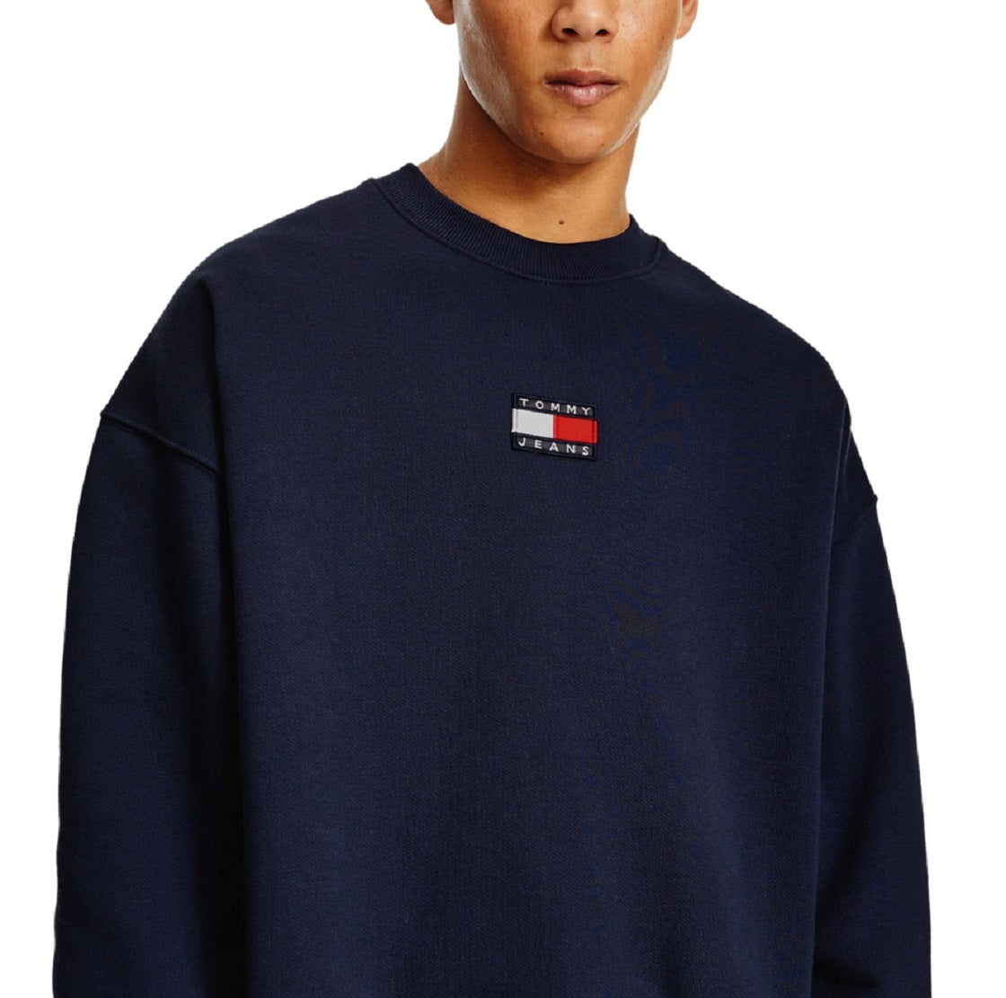 Tommy Jeans Masculino Tommy Badge Crewneck Sweatshirt Azul Tamanho XX-G