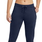Calça de moletom feminina Champion Powerblend Fleece Jogger Azul Tamanho Médio