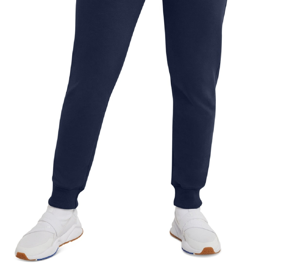 Calça de moletom feminina Champion Powerblend Fleece Jogger Azul Tamanho Médio