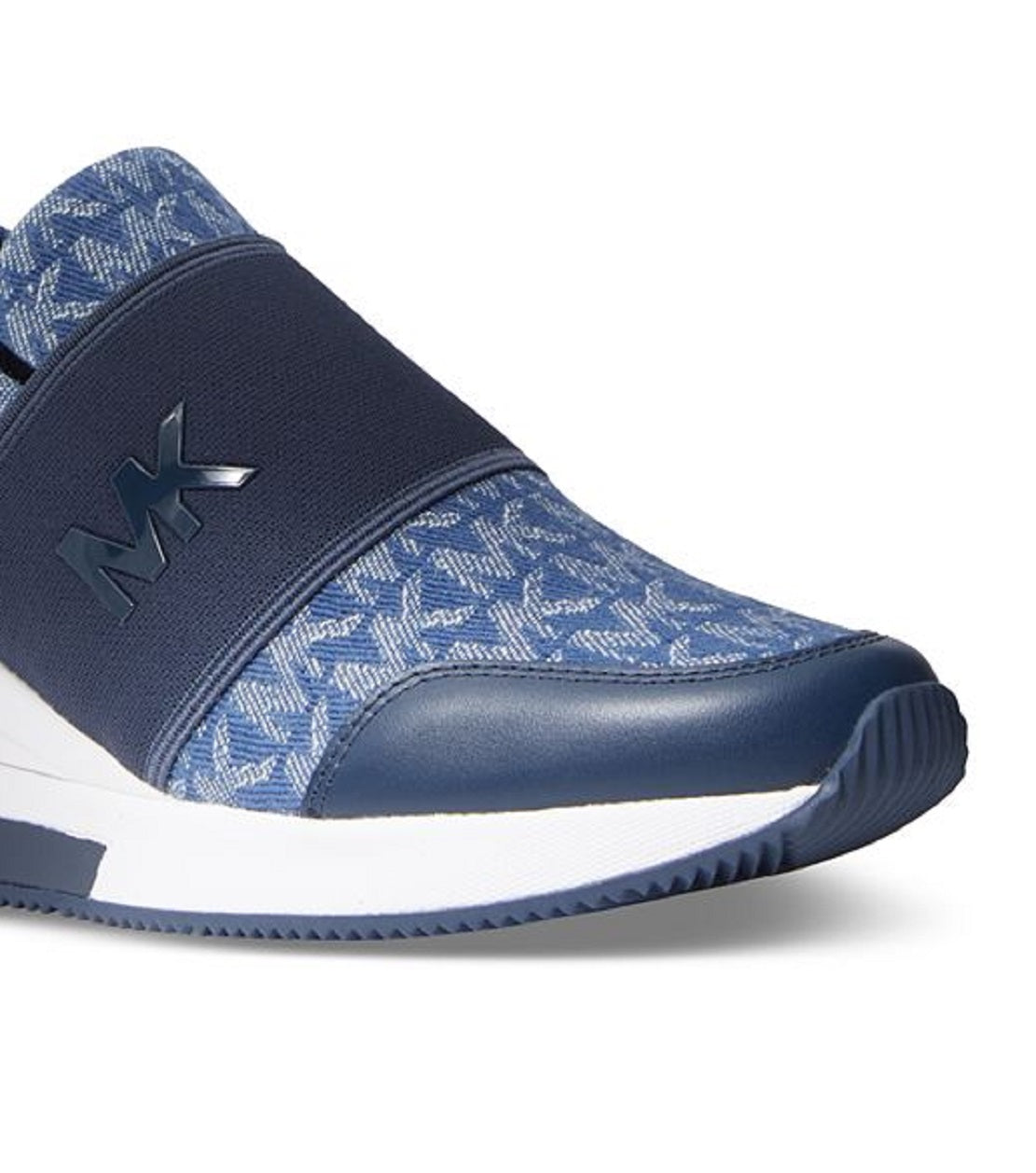 Tênis Michael Kors Felix Signature Logo Bubble Feminino Azul Tamanho 7,5
