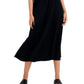 Vestido curto feminino Eileen Fisher com decote redondo, preto, tamanho XX-S