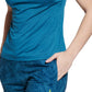 Camiseta básica feminina Bass Outdoor Cross Performance, azul, tamanho X-S