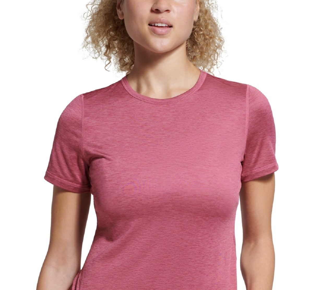 Camiseta básica feminina Bass Outdoor Cross Performance, rosa, tamanho X-S