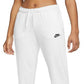 Calça de moletom Nike Sportswear Club Fleece Midrise Feminina, Branca, Tamanho 2XL