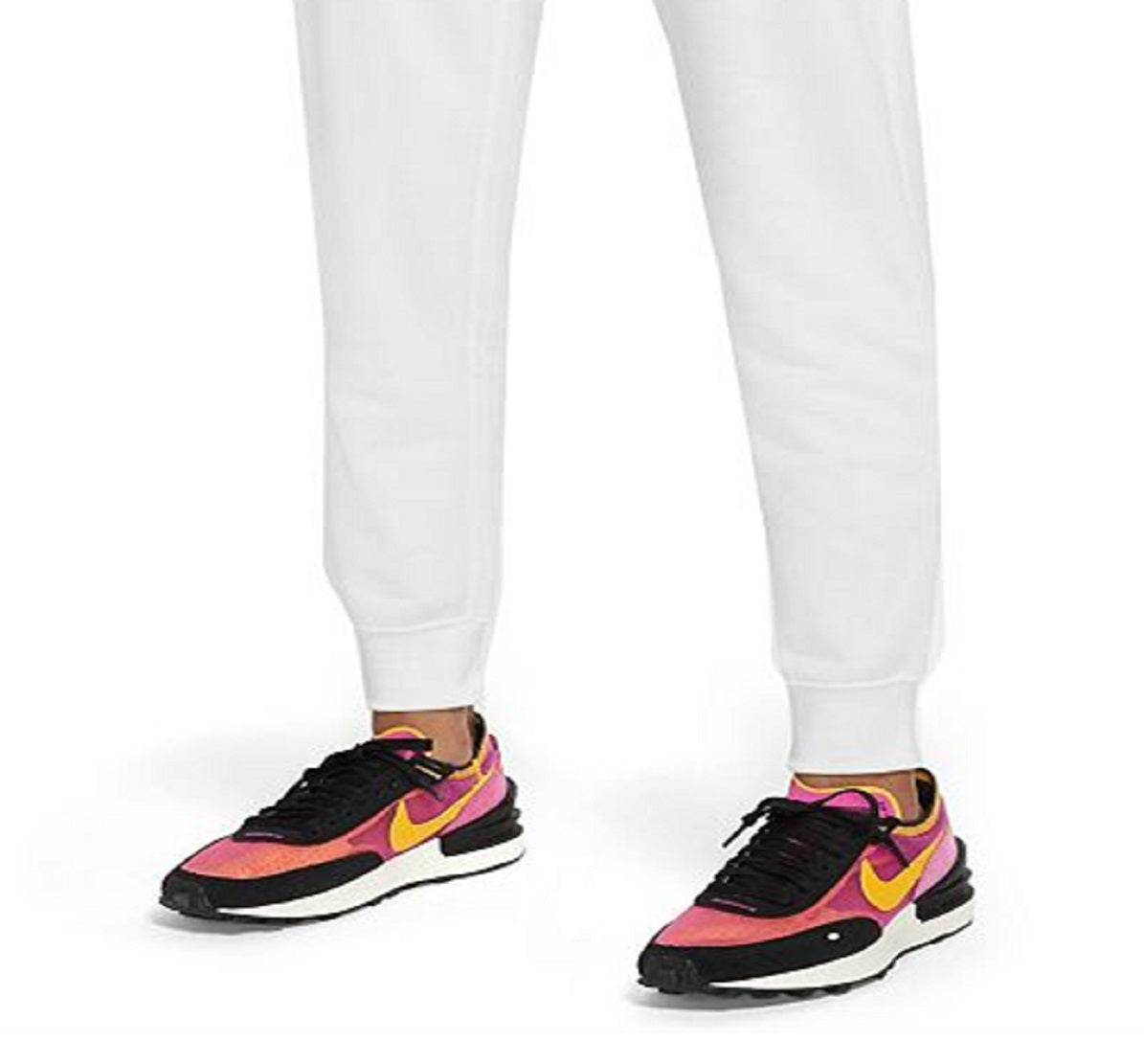 Calça de moletom Nike Sportswear Club Fleece Midrise Feminina, Branca, Tamanho 2XL